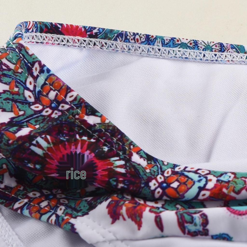 2022 European & American High-Waisted Tie-Up Cutout Backless Bikini