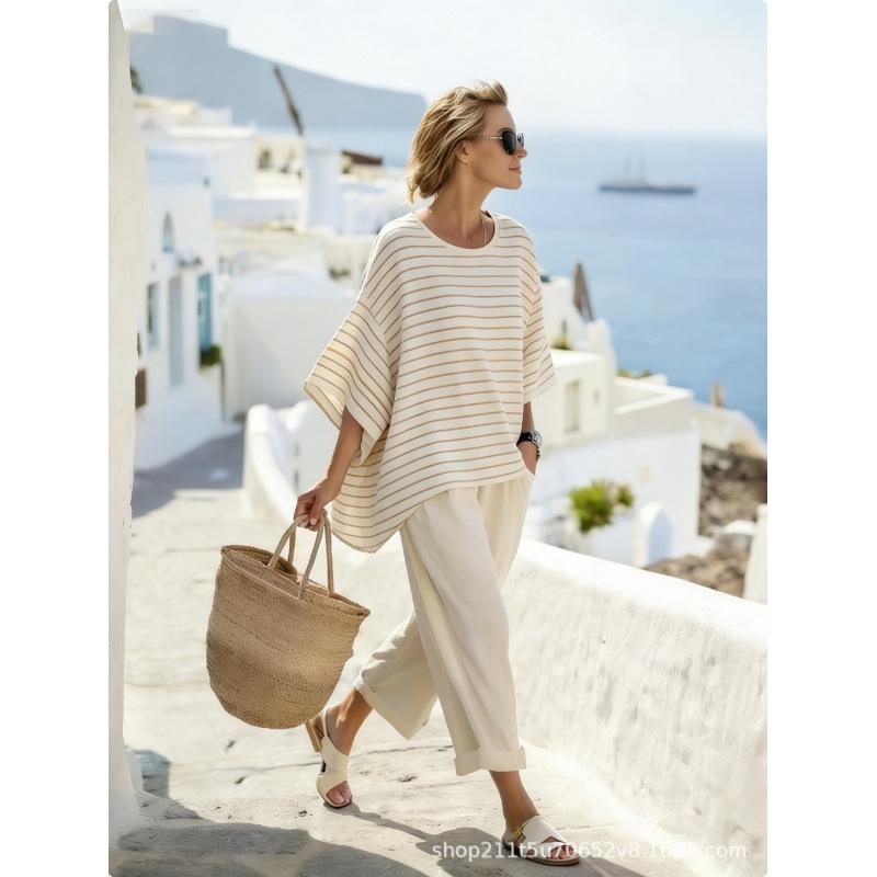 1116 new 1D European and American style large size shirt loose casual women's summer fashion seaside vacation