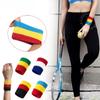 1 пара наручных повязок для мужчин и женщин, влагоотводящие толстые хлопковые ленты для тренировок, гимнастики, баскетбола, футбола