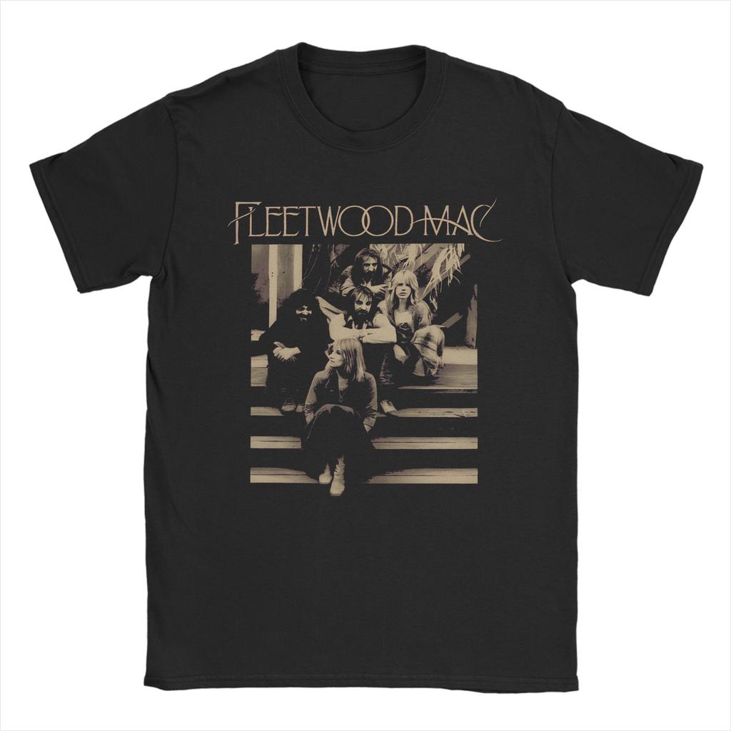 Fleetwood Mac T Shirt Summer  Hipster TShirts Male Pure Cotton O Neck Oversize Tees ShortSleeve Street Style Tshirt