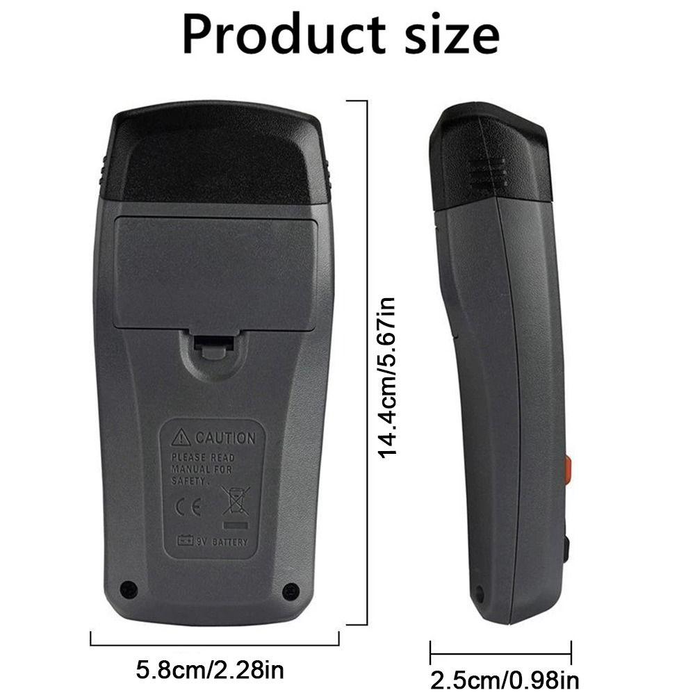 Two Pins Wall Moisture Detector 4 Measurement Modes Wood Humidity Tester Walls