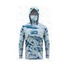 Quick-Dry UV Protection Fishing Hoodie With Face Cover Gradient Print Lightweight Outdoor Sportswear Fall