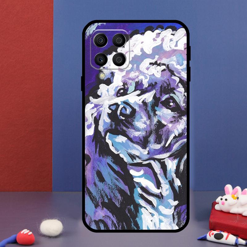 Cartoon Poodle Dog For Samsung Galaxy M12 M13 M33 M23 M53 M15 M55 M31 M51 M14 M34 M54 M20 M32 M52 Phone Case