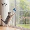 Interactive Wand for Cats Electric Butterfly Cat Wand, Rechargeable Toy, 360 Spinning Self-Play Portable Pet Entertainment Products with 2 Modes,