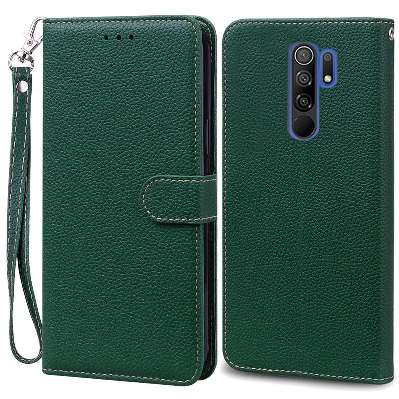 For Redmi 9 Case Soft Silicone Wallet Cover Phone Case For Xiaomi Redmi 9 Case Redmi9 Leather Flip Case Coque Fundas Shell