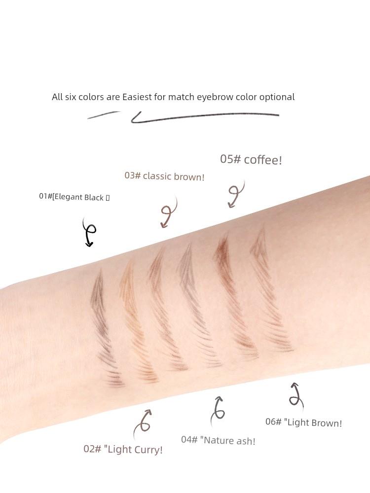 [Get 4 Pieces] Rose Su Double-Ended Eyebrow Pencil Is Waterproof, Long-Lasting, Does Not Fade, Is Smooth, Easy to Apply, and Does Not Clump