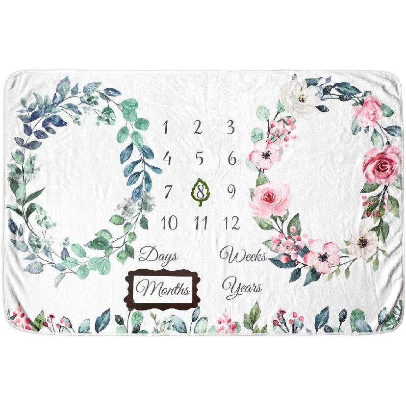 Плед для новорожденных близнецов, Премиальный фланелевый фон для фотографий, Реквизит, Нейтральный Бохо Цветочный…