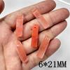 2pcs Fashion Natural Semi-precious Stone Pendant Long Strip Stone Charm DIY for Making Necklace 4x40mm Earring Jewelry Accessory