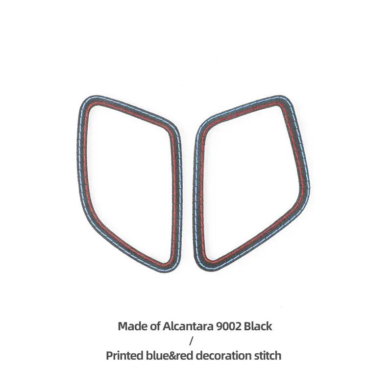 Betterhumz for BMW X3 F25 X4 F26 Car Interior Dashboard trument Air Vent Outlet Trim Sticker Made of Alcantara Accessories