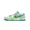 Nike Dunk Slip Resistant Abrasion Resistant Low top Skateboard Shoes Women's White Green FB9109-114(Team1326-SBOX)