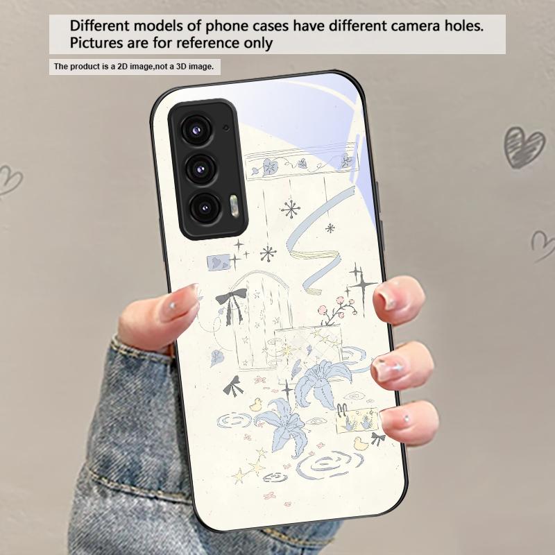 Свежий и целебный бриз Для Motorola Moto Edge 20 Lite 30 Pro 40 Neo 50 Ultra G45 G54 G55 G75 G84 G85 GPlay 23 Стеклянный чехол для телефона