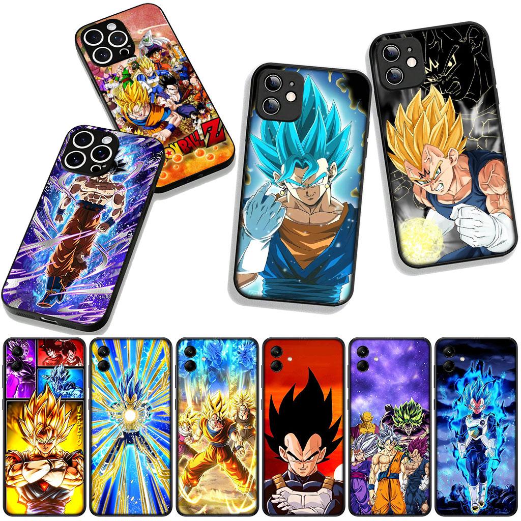 for Samsung Galaxy A25 A37 A57 A12 A14 A50 A51 A70 A71 A72 A21S A04 M15 Note 20 9 8 10 Case Vegito Dragons Gokus Balls Vegeta