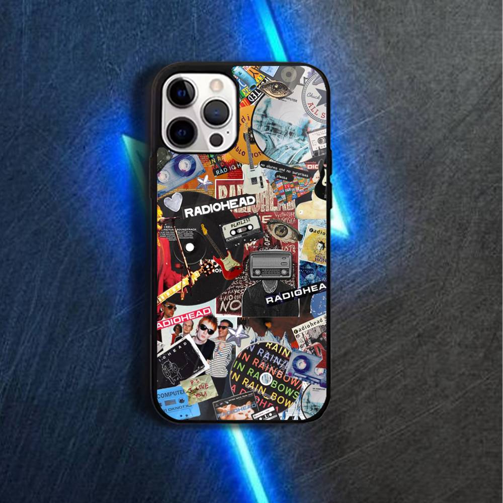 Radiohead R-Rock B-Band Phone Case For iPhone 17,16,15,14,13,12,11,Pro,Max,Plus,Mini,Magsafe,Magnetic Wireless Charging Case