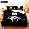 Комплект постельного белья Stray Game Cat And Momo Односпальный Полуторный Двуспальный Квинсайз Кингсайз Взрослый Мальчики Спальня Комплекты пододеяльников Каваи Аниме Кровать
