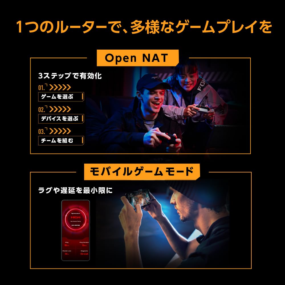 [Эксклюзивно на Amazon.co.jp] Беспроводной роутер ASUS TUF Gaming BE9400, новейший стандарт Wi-Fi 7 (5764+2882+688 Мбит/с v6 Plus), поддерживает OCN Virtual Con
