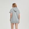 Women's Short-sleeved Large Pocket Casual Hooded T-shirt
