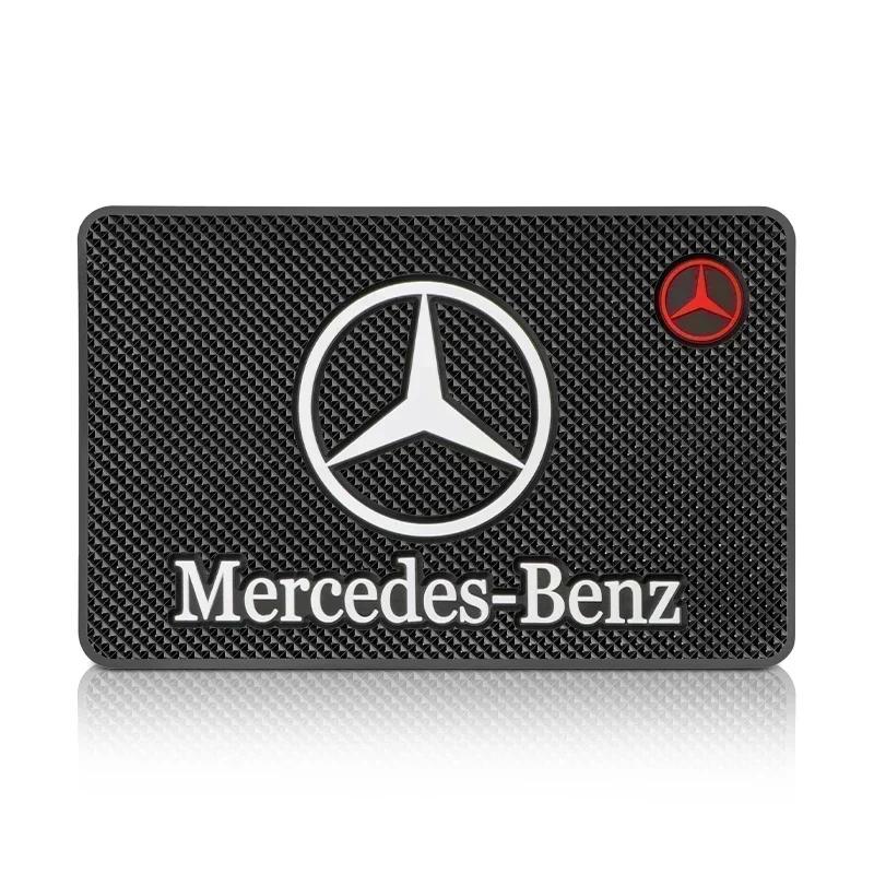 1PCS Black Car Dashboard Silicone Non Slip Mat Phone Holder Anti-skid Pad Auto Accessories For Mercedes Benz AMG A R G Class GLK