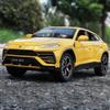 Масштаб 1/24 Имитация Lambo Bison URUS Модель внедорожника Сплав Детские игрушки для мальчиков Праздничный подарок Коллекция Украшения