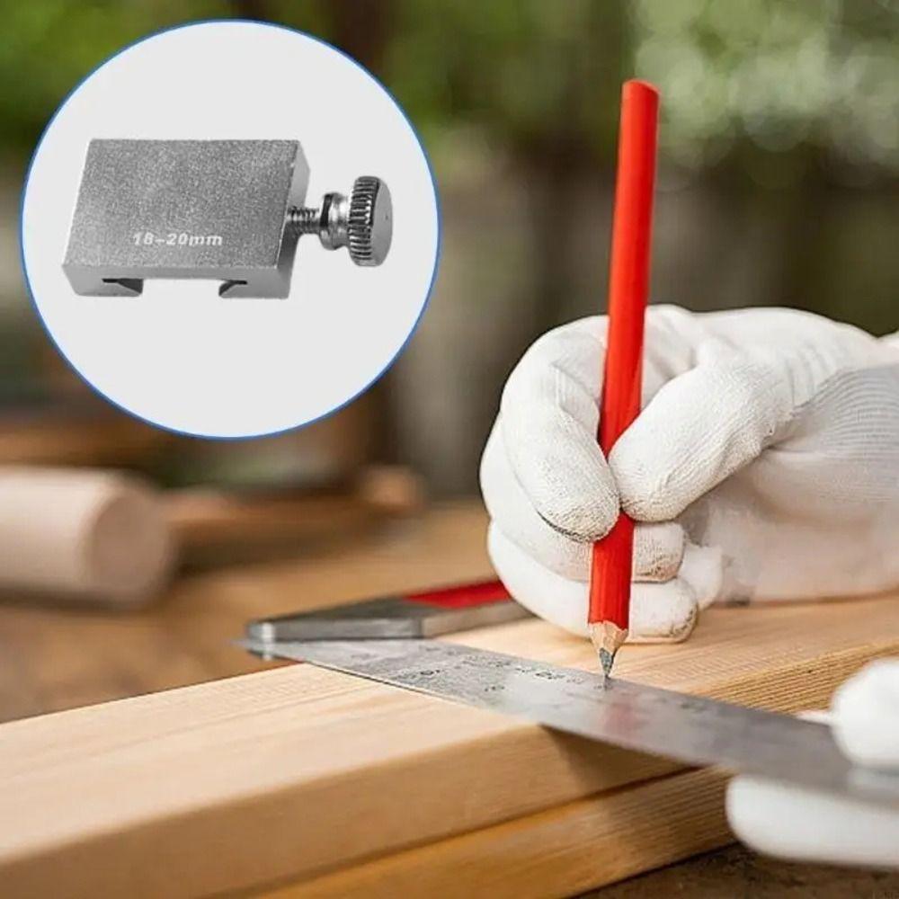Metal Carpenter Straight Ruler Gauge Corrosion Resistant Positioning Woodworking Square  Carpentry