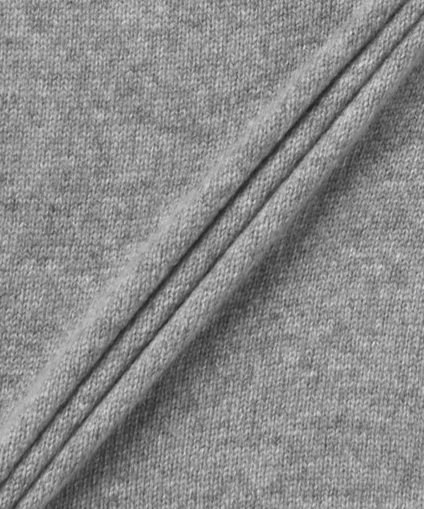 SAINT LAURENT Wool Crew Neck Short Sleeve Knit - Grey / 800574Y76Iy1473