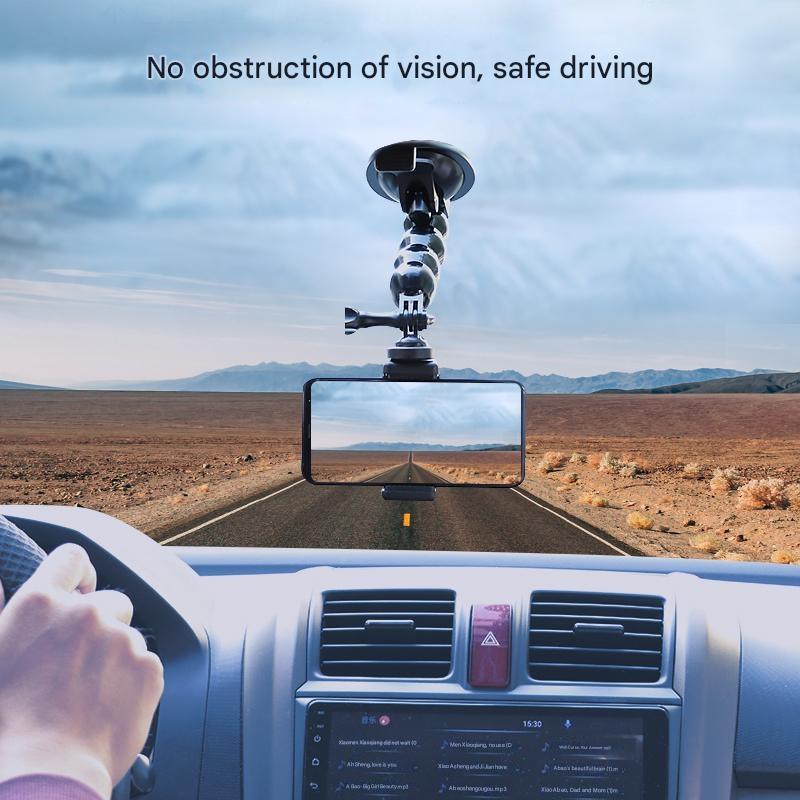 Camera Car Support Mount for Gopro Action Cam Recording Gooseneck Suction Cup Bracket Stand for Go Pro Vehicle Holder Stand