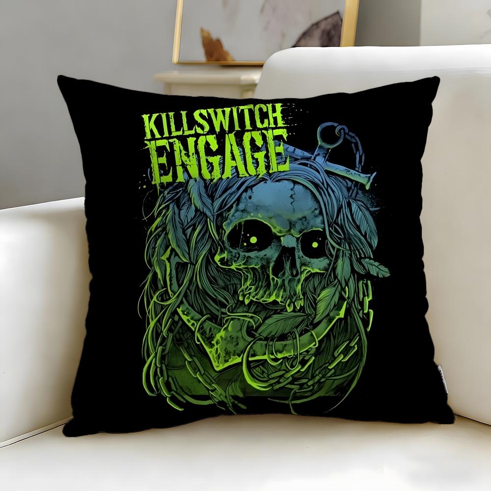 Классическая группа Killswitch Engage Наволочка Мягкая Легко стираемая Подушка Универсальная для Дивана Кровати Путешествий и Офиса
