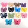 9 см Милые Женские Девушки Молодежная Мода Подарок Зажим для Затылка Заколка для Волос Конфетный Цвет Однослойный Полый Крыло Усики Бабочка Заколка-Краб для Волос