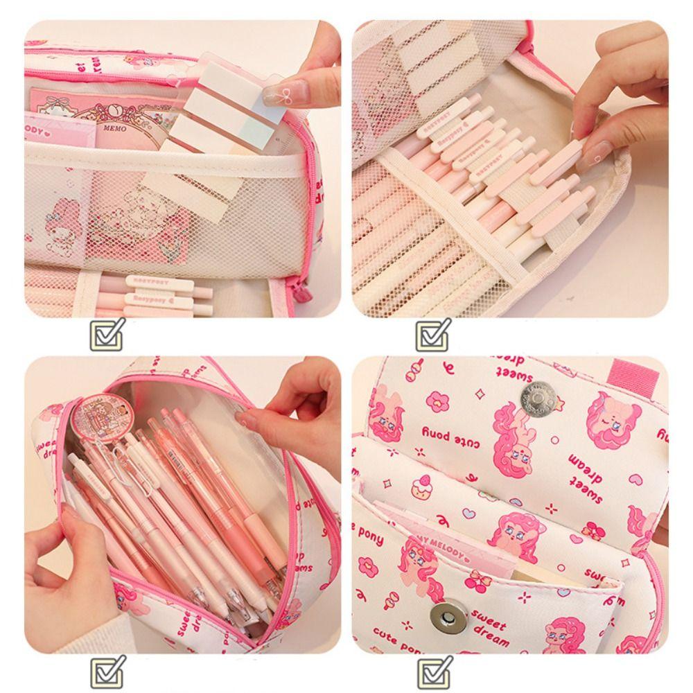 Многослойный пенал мультяшный кошелек для монет сумка для хранения ручек подарочный