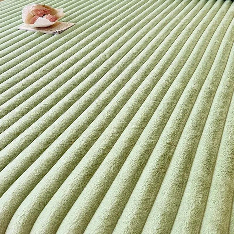 Утолщенный бархатный чехол для матраса, зимняя простыня с резинкой, мягкие пушистые простыни на резинке для дома, толстая плюшевая простыня на резинке