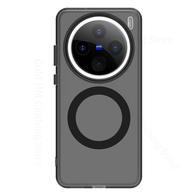 Матовый магнитный противоударный чехол цвета конфет для Vivo X200 Pro mini с беспроводной зарядкой, прозрачный чехол для VIVO Y200 Pro S19 Pro V40 Pro 5G Shell