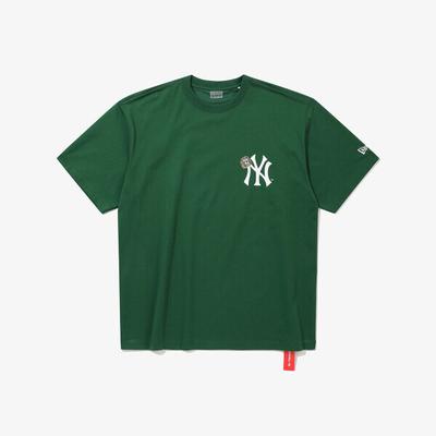 New Era Футболка с кольцом чемпиона New York Yankees Лесной Зеленый