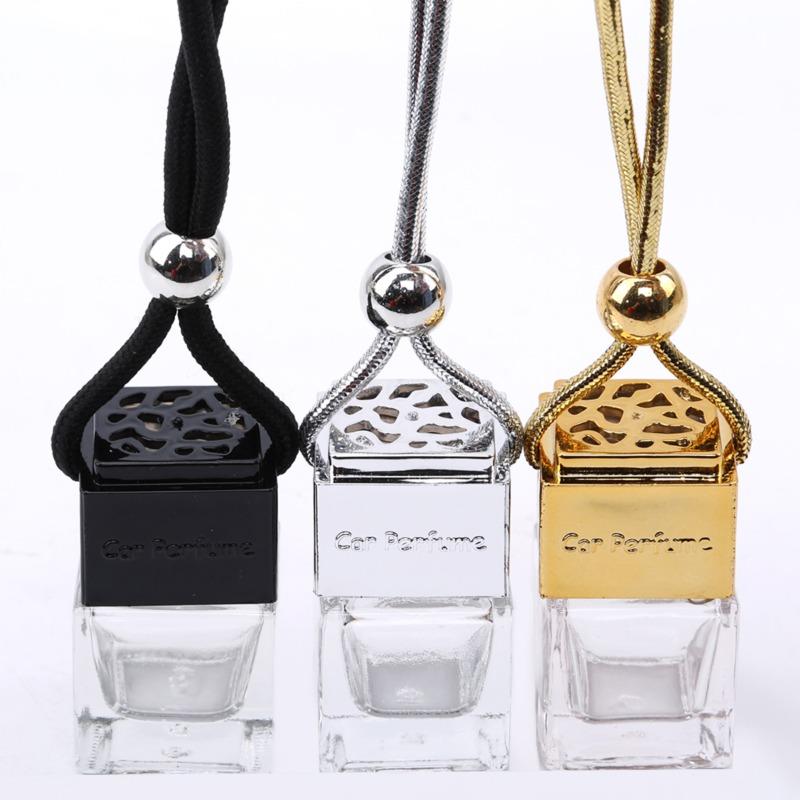 Air Freshener Ornament Perfume Bottle Pendant Glass Bottle Car-styling Essential Oils Auto Car Perfume Bottle Hanging