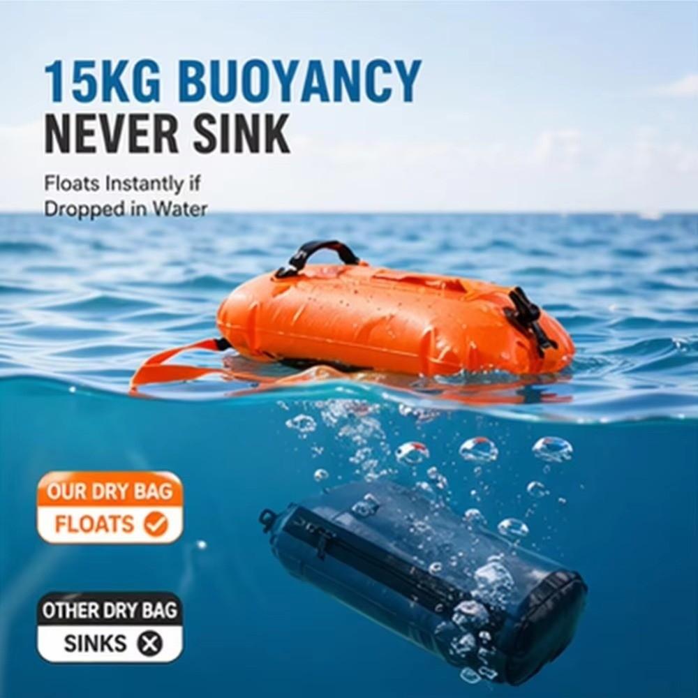 Touchscreen Phone Storage Swim Buoy Waterproof Safety Float Portable Tow Float For Triathletes