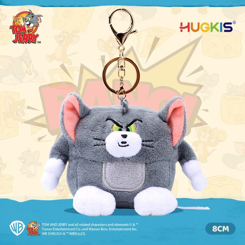 Official Tom Jerry Plush Keychain Toy Soft Stuffed Animal Pendant Bag Car Keys Gift