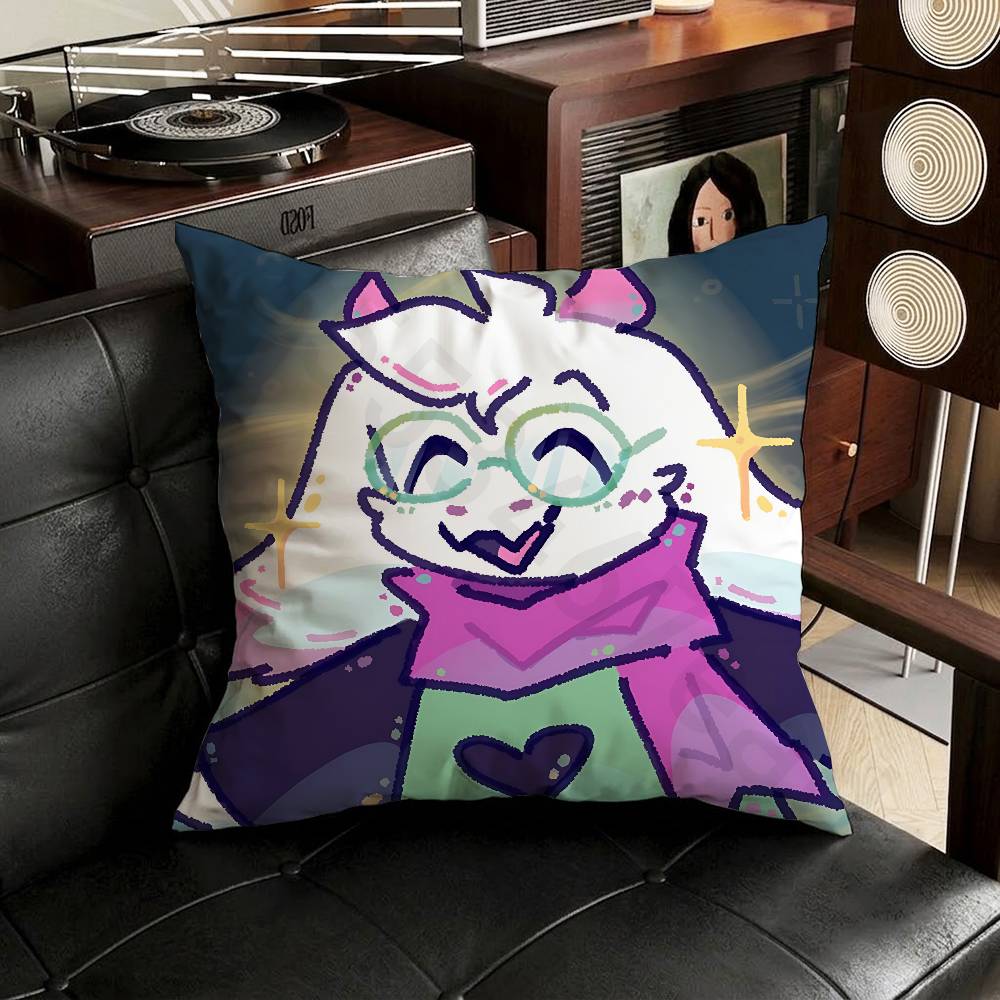 DDeltarune Ralsei Pillow Case Sofa Living Room Bedroom Headboard Backrest Cushion Square Cushion Nap Time