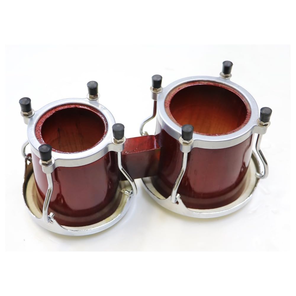 HOSCO Mini Tunable Bongo Red JBG-001R Compact Percussion Instrument