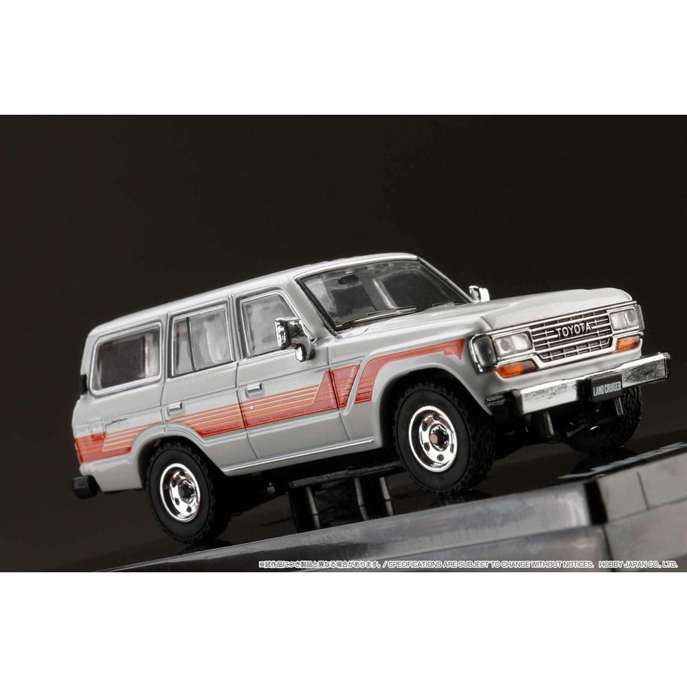 Hobby JAPAN 1/64 Toyota Land Cruiser 60 GX 1988 Готовая модель HJ642039BW Белый Вариант Боковая наклейка