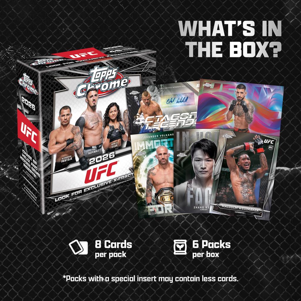 2026 Topps Chrome UFC Мега -