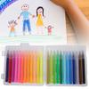 Watercolor Pen Set Washable Soft Fiber Tip Coloring Pen School Supplies for Elementary Painting Graffiti24 Colors