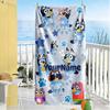 Bluey Personalized Name Beach Towel High Absorbency & Quick-Dry Suitable for Sports Travel Swimming Yoga Bathroom Beach And Pool