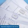 M&G A4 Snap Button Transparent File Folders