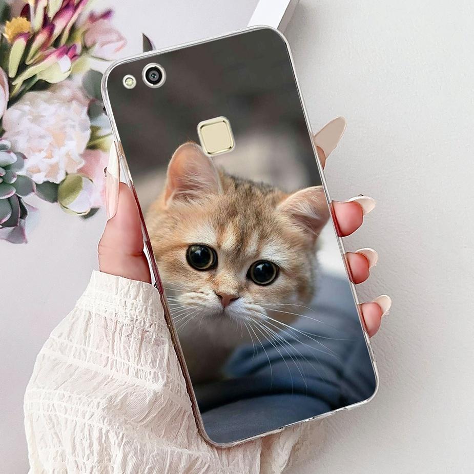 Чехол для Huawei P10 Lite WAS-LX1 WAS-LX2 WAS-LX3 Милый Кот Карп Расписной Чехол Мягкий Силиконовый Чехол Для Huawei P10 Lite P10Lite Корпус
