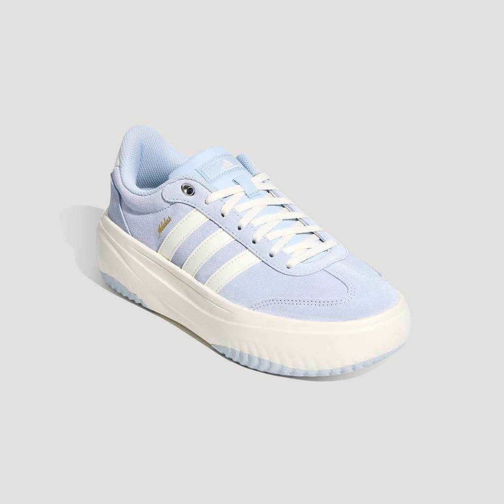 Adidas FLARE PLATFORM German Army Trainers Women's Crystal Blue White