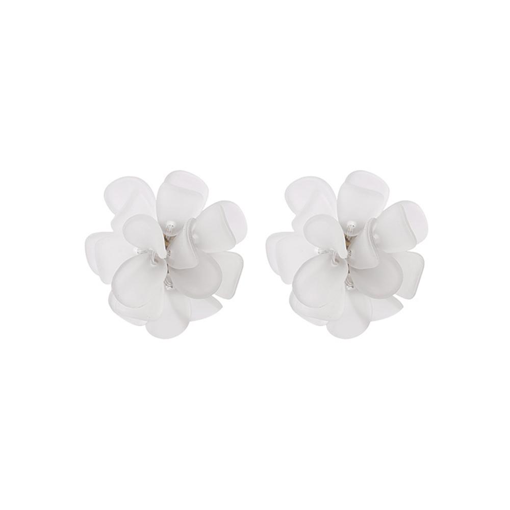Summer Resin Women Korean Sweet Stud Earrings Flower Earrings Women Jewelry Acrylic Flower