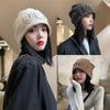 Women Hip Hop Letters Beanie Cap Autumn Winter Warm Knitted Oversize Slouchy Skullcaps Ins Korean Pullover Ear Warmer Hat Bonnet