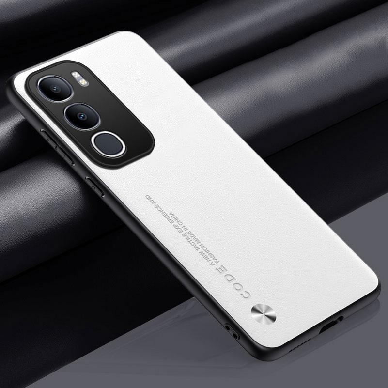 Однотонный кожаный чехол для VIVO Y50 5G Y29 Y39 Y04 Y19s Y37 Y03 Y28 Y18 Y17s vivo V50 Lite V40 V30 Pro Защитная крышка Fundas