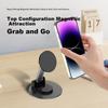 AgSafe Magnetic Stand, 360° Rotating Foldable Extendable Lazy Convenient Office Alloy, Phone Holder for Desktop, Bright Moon Black