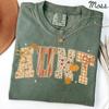 Aunt Comfort Colors Shirt, Autumn Aunt Shirt, Fall Sister Tshirt, New Auntie Tee, Gifts