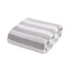 Striped Microfiber Bath Towel, Ultra Absorbent Quick Dry Towel, Lightweight Plush Towel for Beach Pool Travel And Daily Use