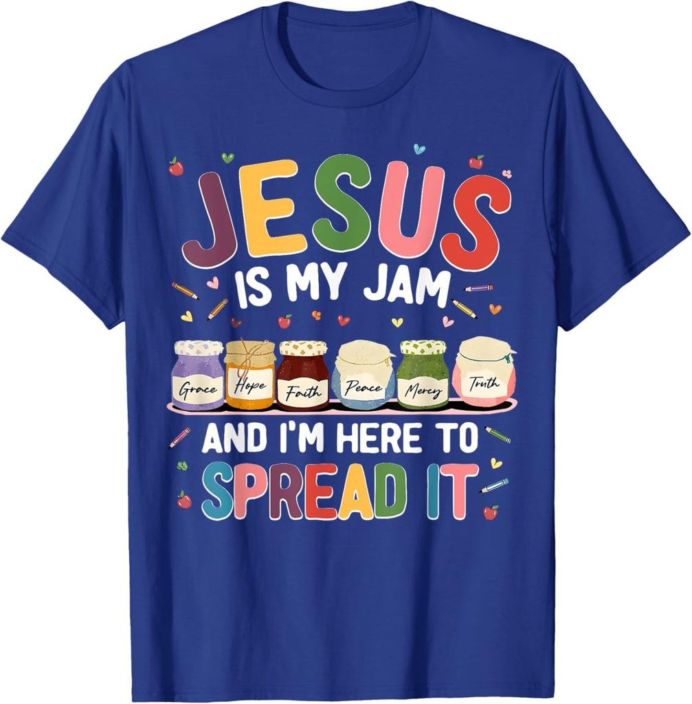 Jesus Is My Jam Im Here To Spread Christian Bible Unisex T-Shirt
